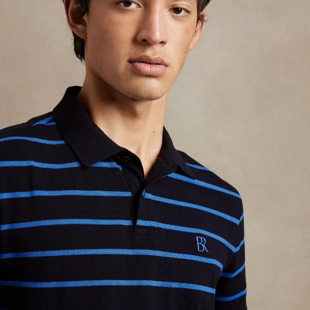 Banana Republic Organic Cotton Striped Polo